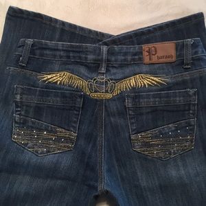 Women’s Pharaoh wide bootcut Jeans, Size 11